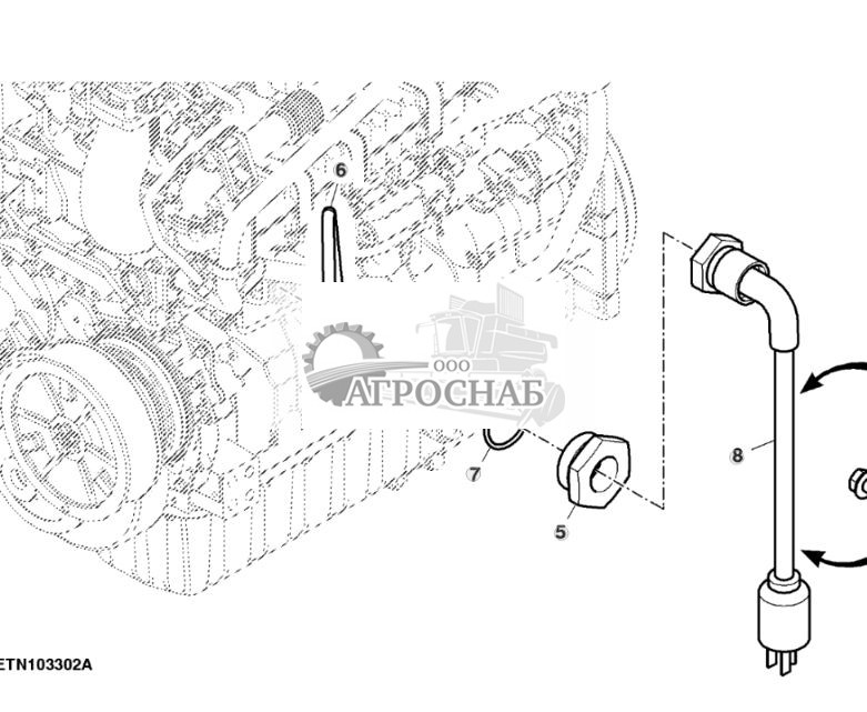 Нагреватель охлаждающей жидкости двигателя, 220 В, Final Tier 4 - ST831797 1106.jpg